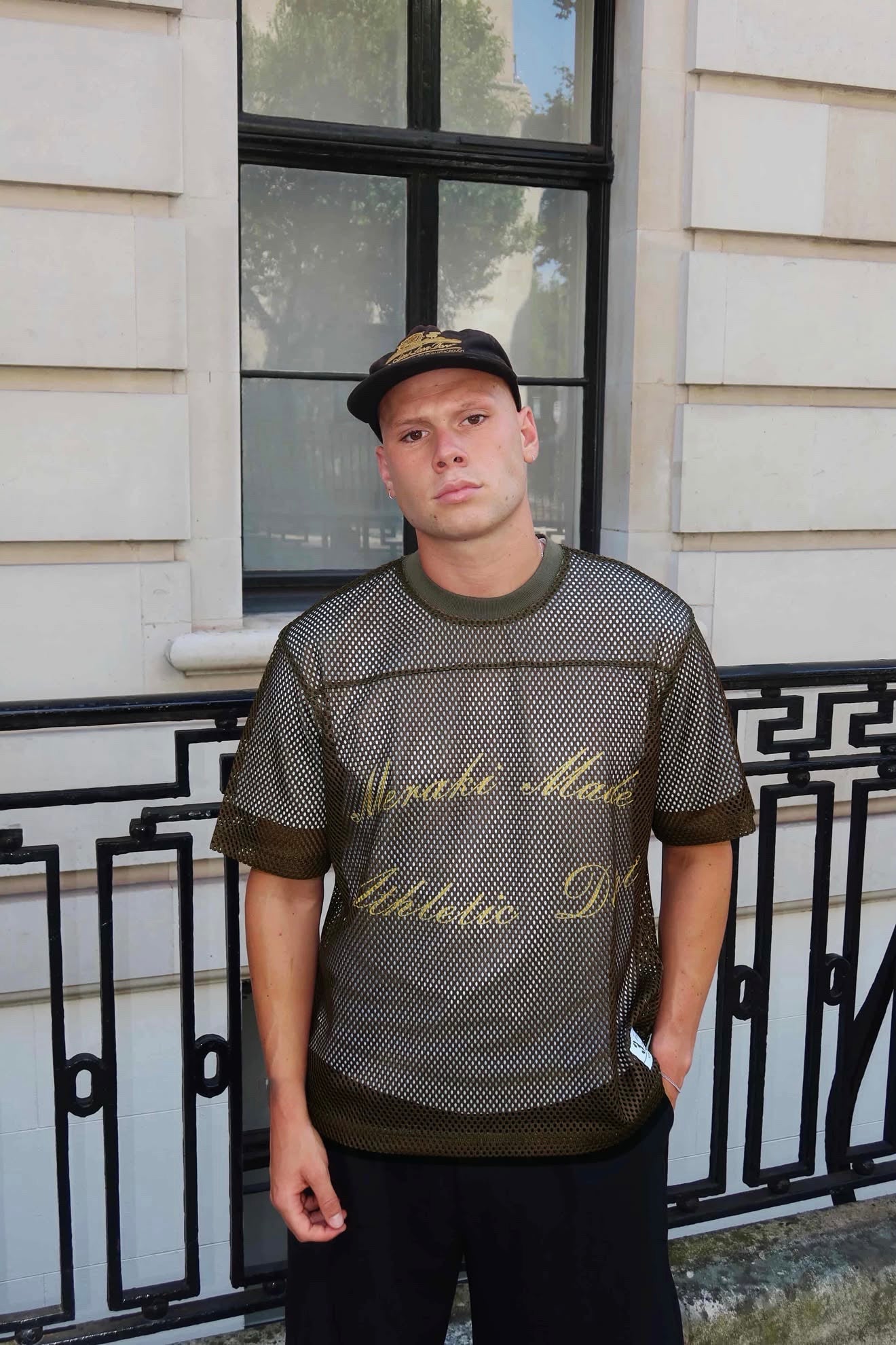 Meraki Khaki Green Mesh Jersey